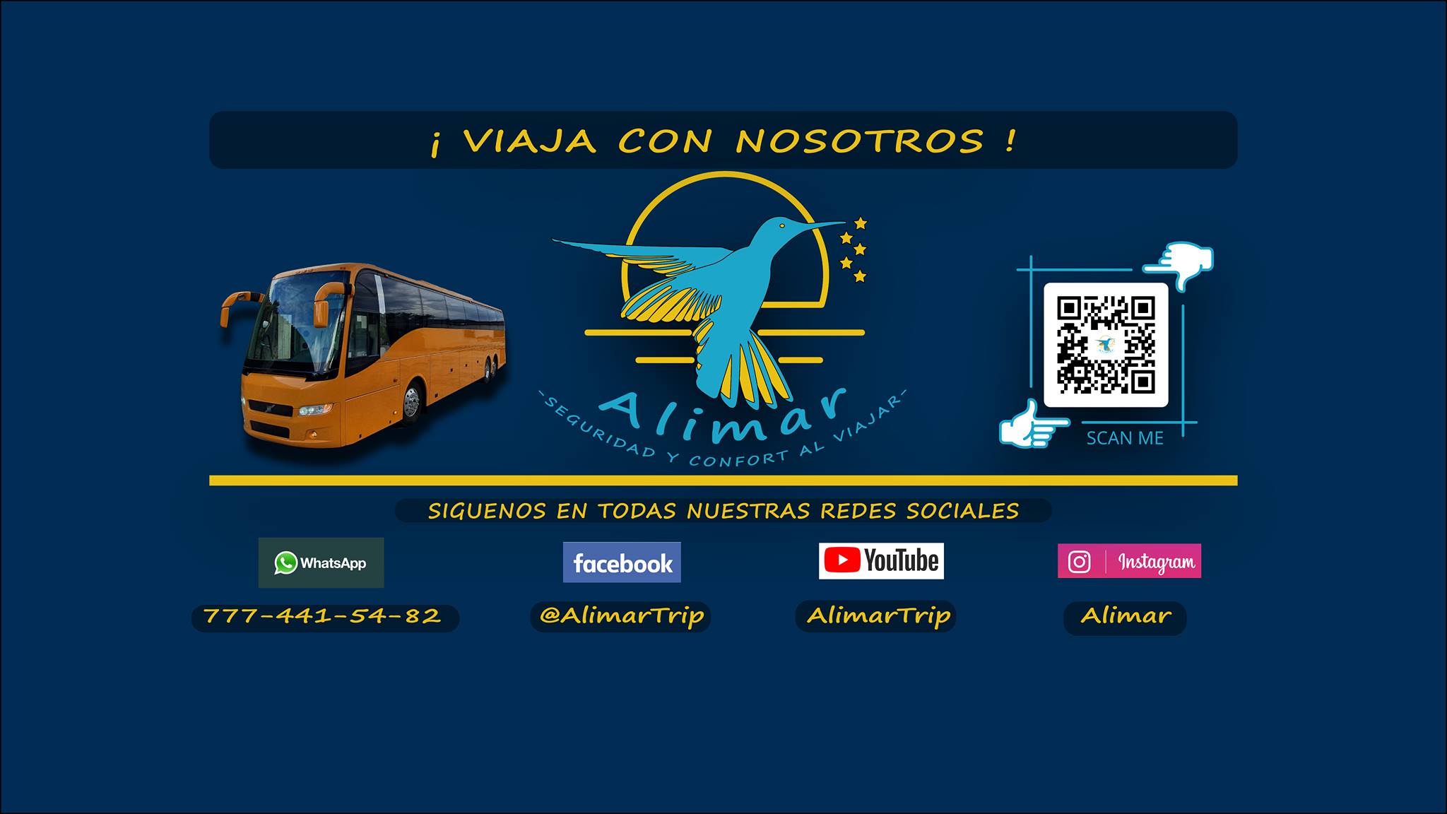 Autobús de Alimar Trip de noche